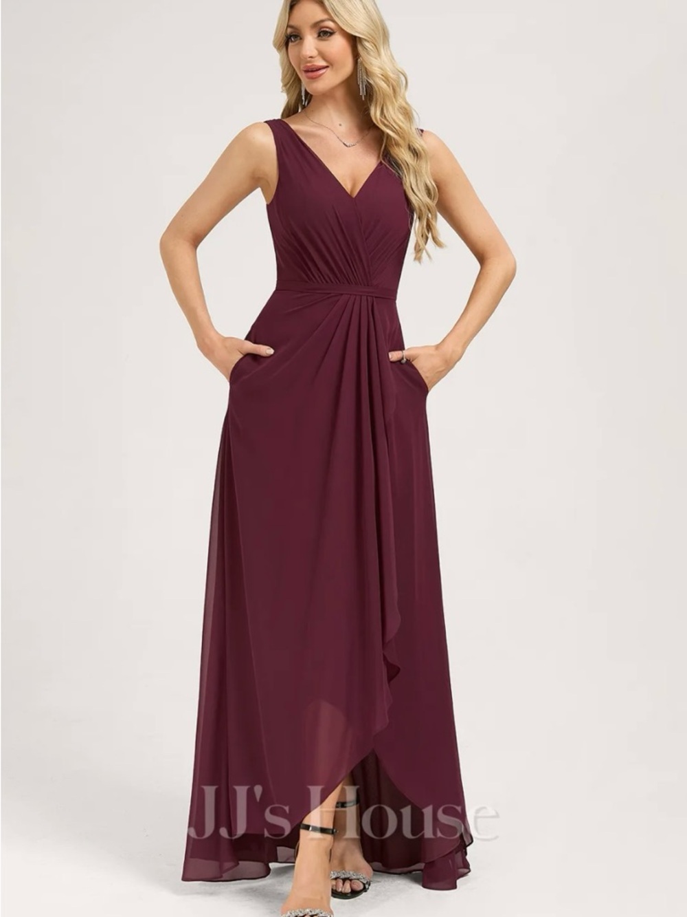 JJ's House Ciani
Cabernet A-line Chiffon Dress